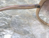 Signed Diane Von Furstenburg VENUS France Pink Frosted Frame Tinted Sunglasses