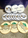 Mount Kenya Safari Club Seal Paperware Luggage Label Souvenir Coaster Set Lot