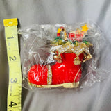 Art Form Designer Santa’s Stuffed Boot Holiday Christmas Trinket Box New #632