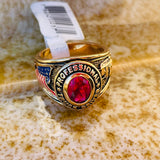 USA Professional Truck Driver Safety Pride Red Stone Novelty Award Ring Size 7