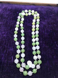Vintage Jade And Rose Quartz Beaded Necklace