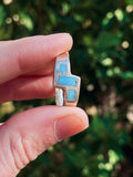 Vintage Sterling Silver Unique Blue Stone Turquoise Ring 5.91 grams Size 10.25